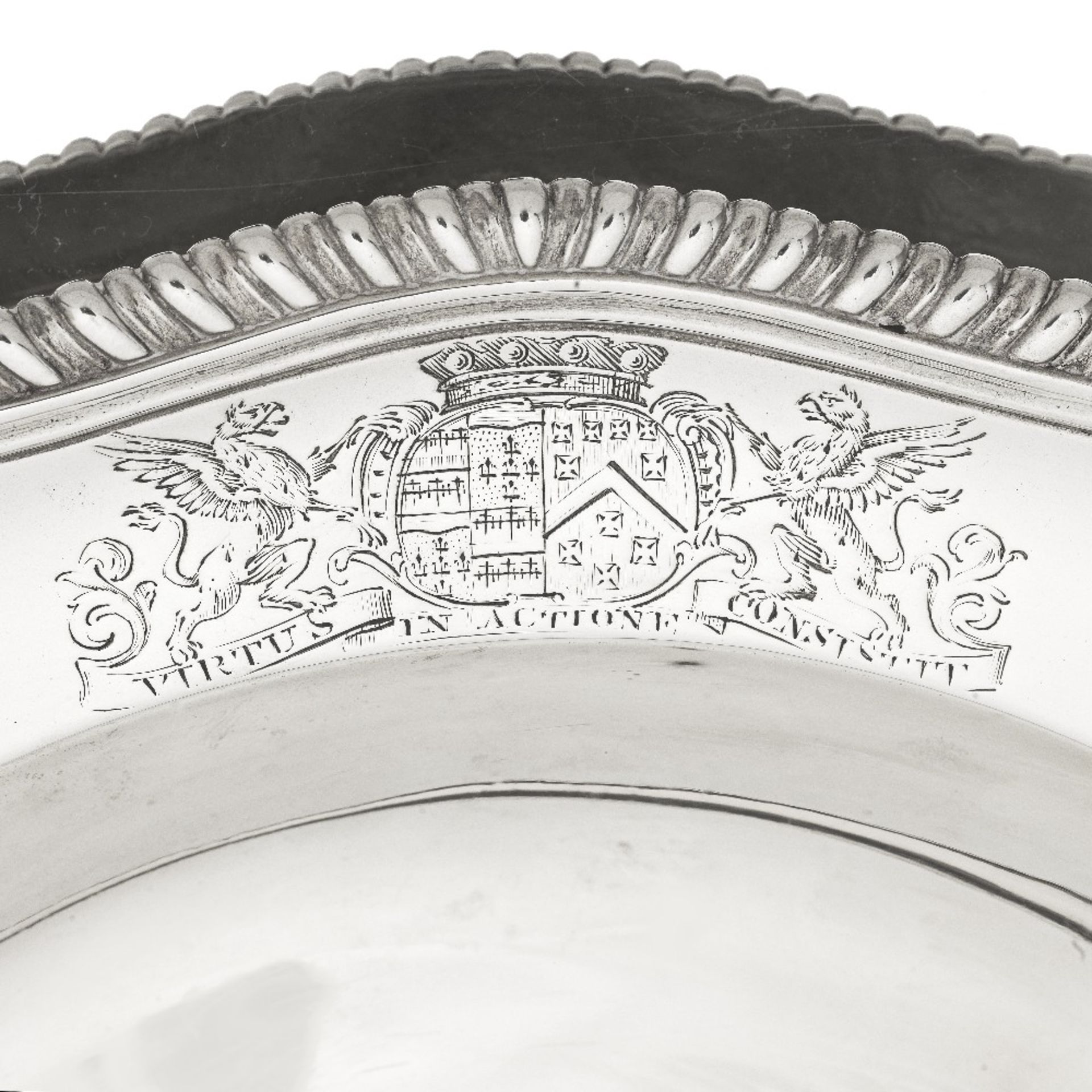 Twelve George III silver dishes Sebastian & James Crespell, five London 1766, six London 1767 one... - Image 2 of 2