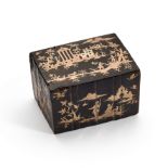 A mid-18th century Italian tortoiseshell and gold inlaid piqu&#233; snuff box Neapolitan, circa ...