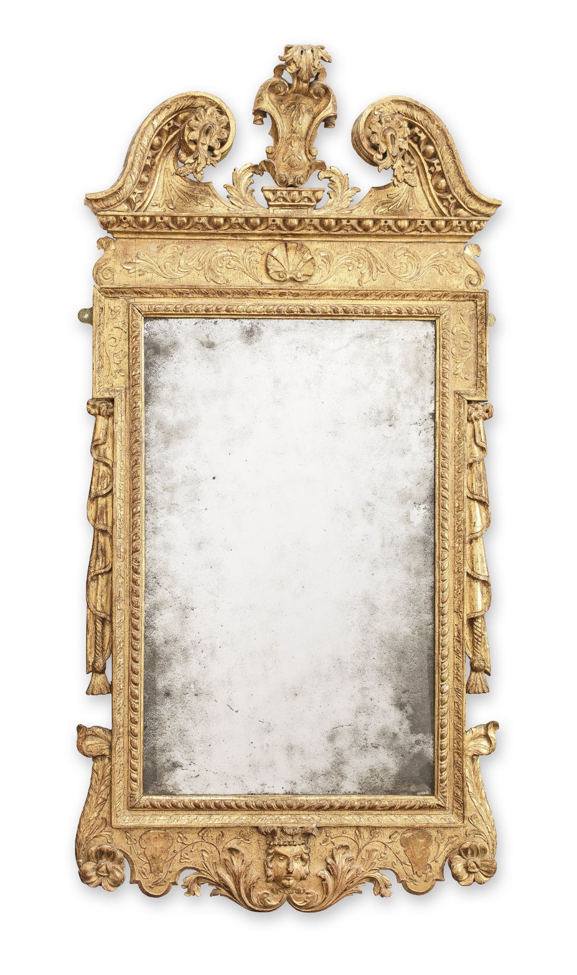A George II giltwood and gilt gesso mirror Circa 1730
