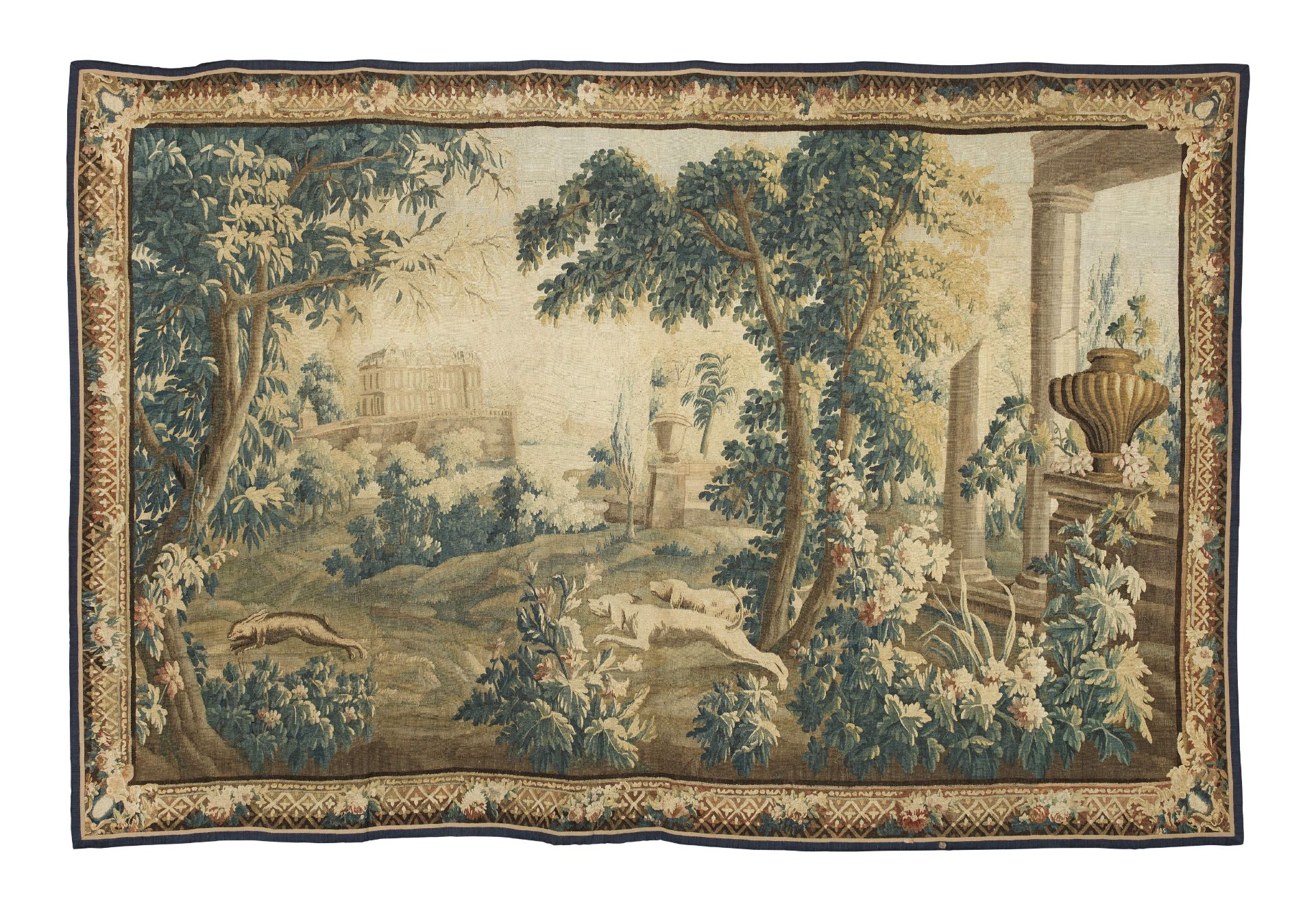 A Verdure Aubusson tapestry French, 18th century 413.5cm x 264cm