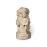 An Italian carved white marble figural fountain Late 16th/early 17th century