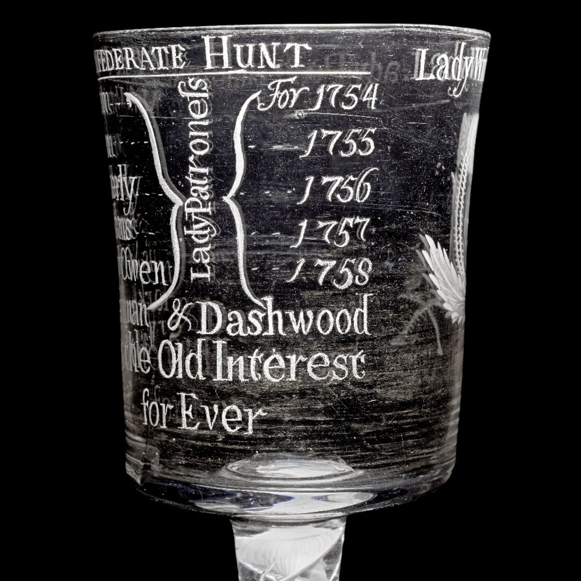 The Wynnstay Cup: an important Jacobite engraved ceremonial goblet, circa 1759-60 - Bild 3 aus 3