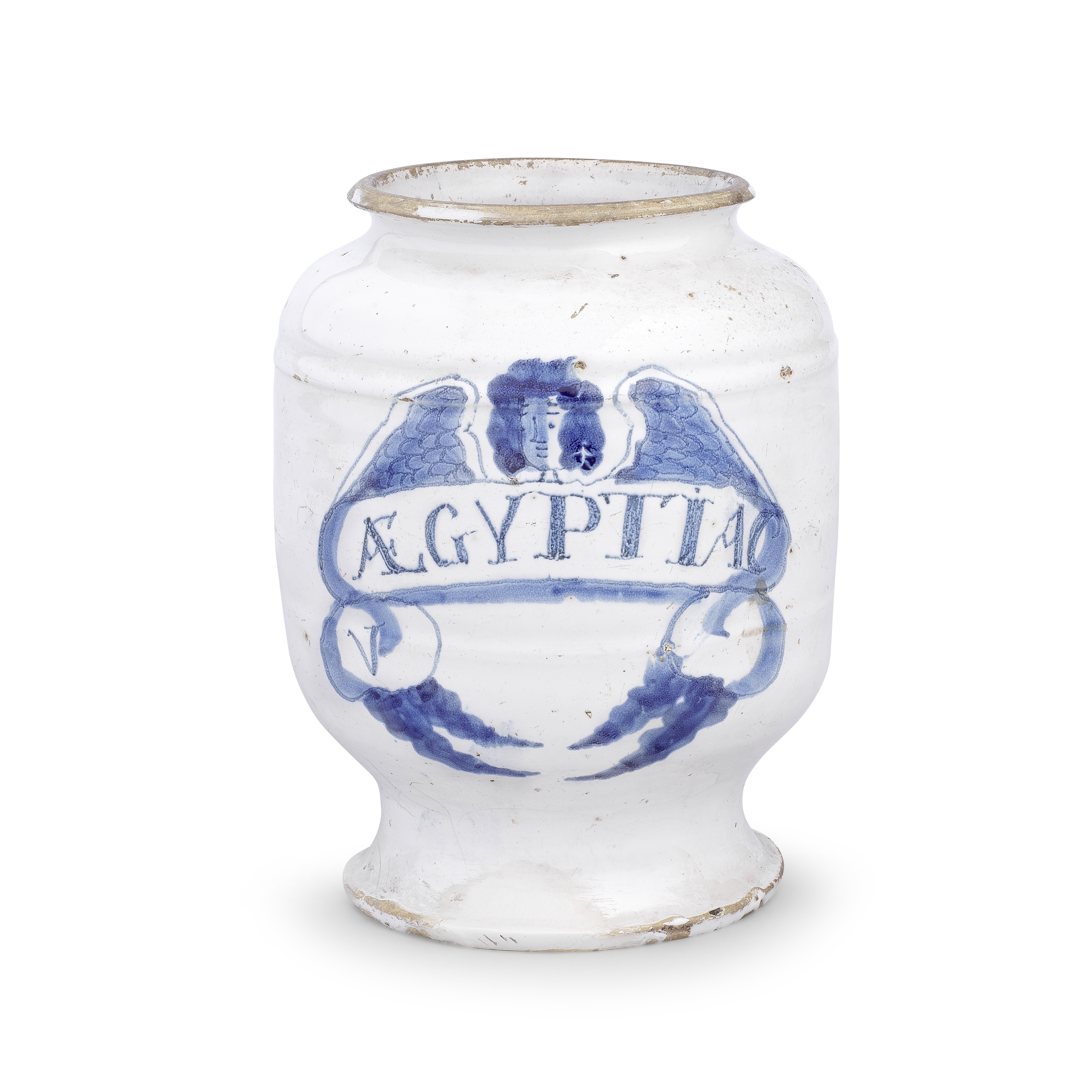 A London delftware drug jar, circa 1680