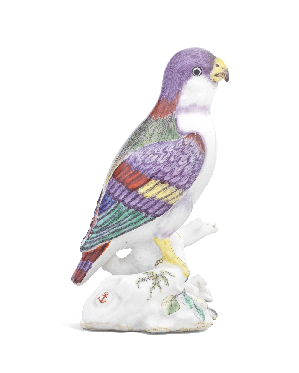 An exceptional Chelsea model of a parakeet, circa 1749-52 - Image 6 of 7