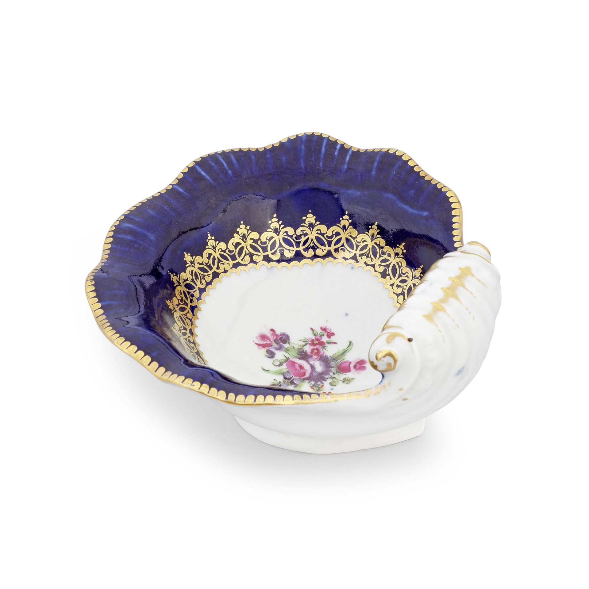 A Worcester sweetmeat dish, circa 1772