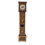 A fine late 17th century walnut and laburnum veneered marquetry longcase clock with ten inch dial...
