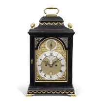 A second half of the 18th century ebonised table clock John Fletcher, London
