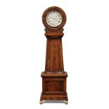 A rare mid 19th century Scottish mahogany miniature longcase timepiece Walter Baird, Glasgow