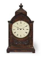 A good first half of the 19th century brass-mounted rosewood table clock Mitchell, 80 Argyll Stre...