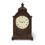 A good first half of the 19th century brass-mounted rosewood table clock Mitchell, 80 Argyll Stre...