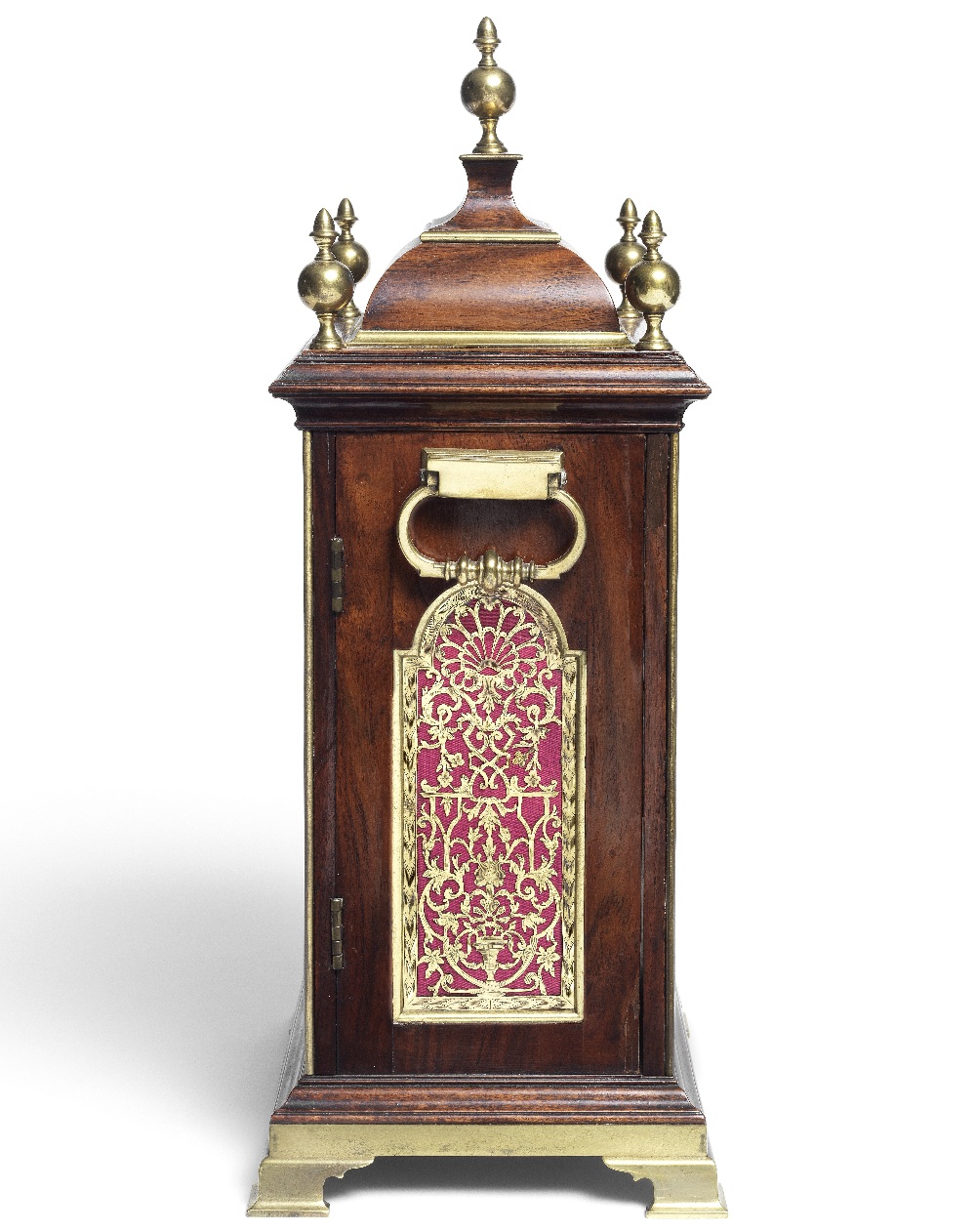 A Very Fine And Rare Quarter Chiming And Repeating Padouk Table Clock Of Small Size Godfrey Poy, ... - Image 2 of 2