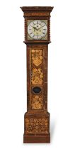 A late 17th century walnut marquetry inlaid longcase clock William Clarke, London