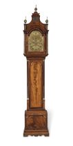 A good late 18th century mahogany quarter chiming longcase clock James Allen, London