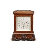 A good late 19th century mahogany small four-glass library timepiece Bennet, 65 Cheapside, London