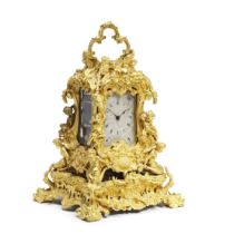 A fine and possibly unique English ormolu striking mantel chronometer with detent escapement and ...