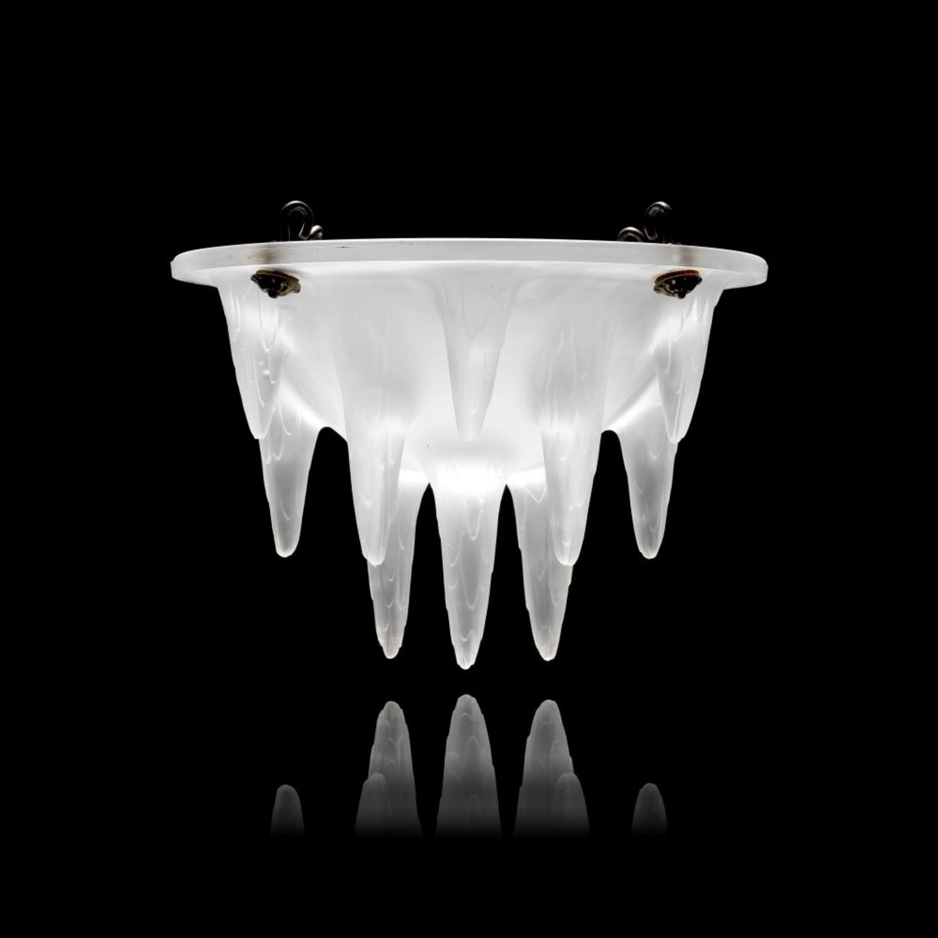 Ren&#233; Lalique 'Stalactites' ceiling light, designed 1912-1914