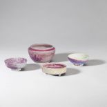 Ruskin Pottery Group of four small bowls, circa 1920