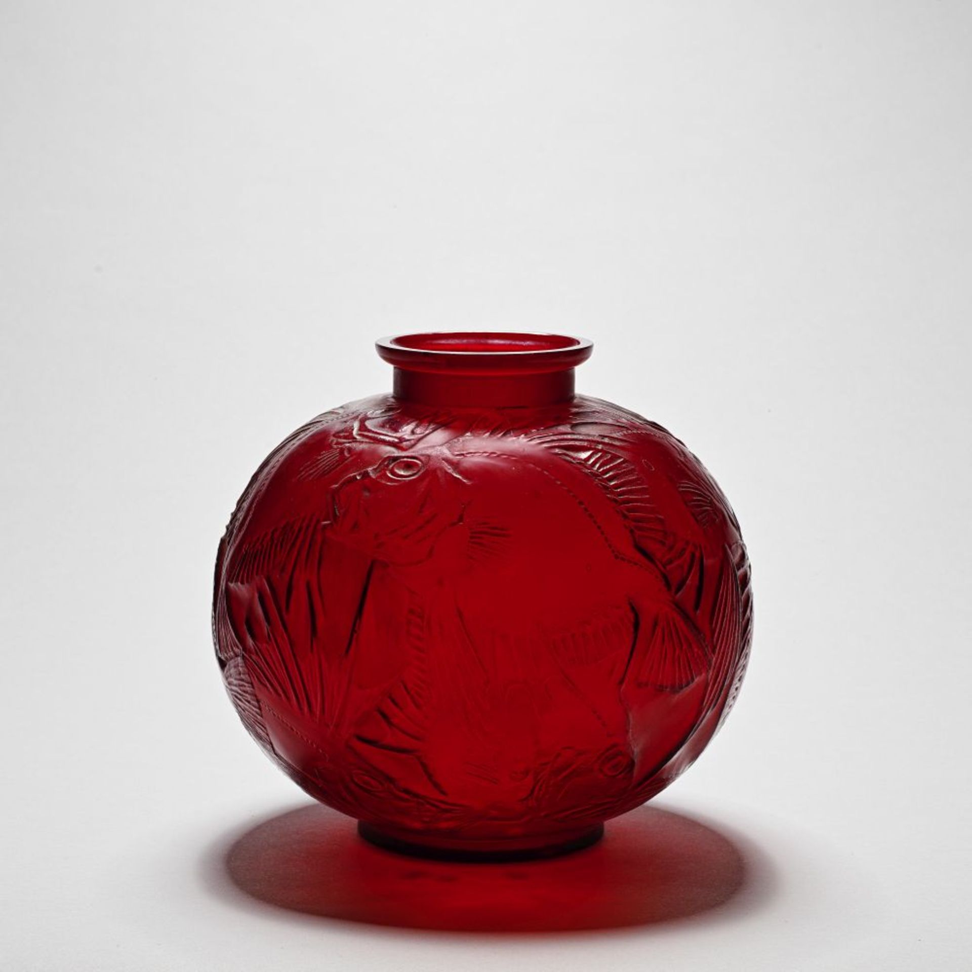 Ren&#233; Lalique 'Poissons' vase, designed 1921