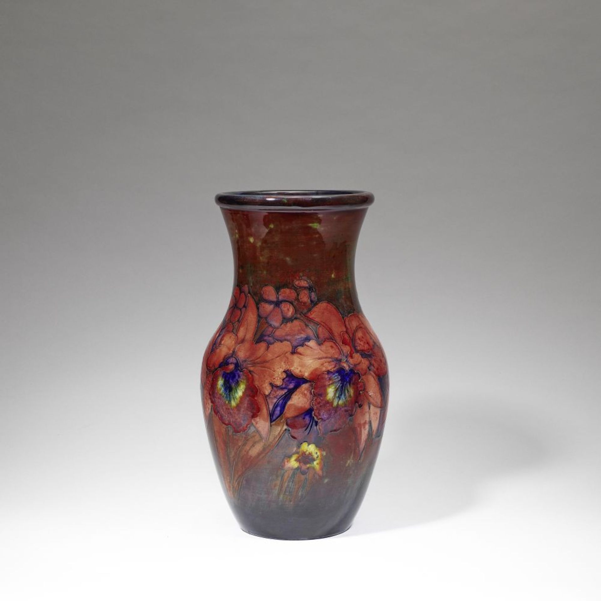 William Moorcroft 'Orchid' flamb&#233; vase, circa 1935