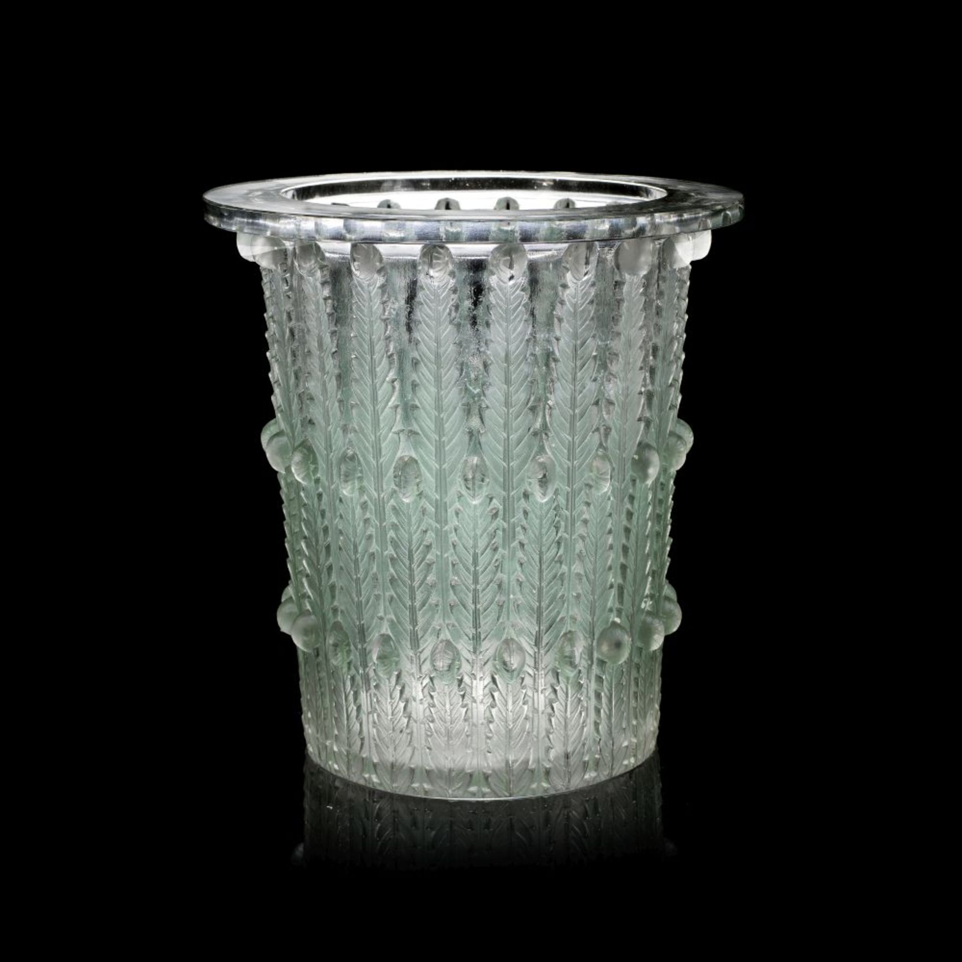 Ren&#233; Lalique 'Foug&#232;res' ice bucket, designed 1924