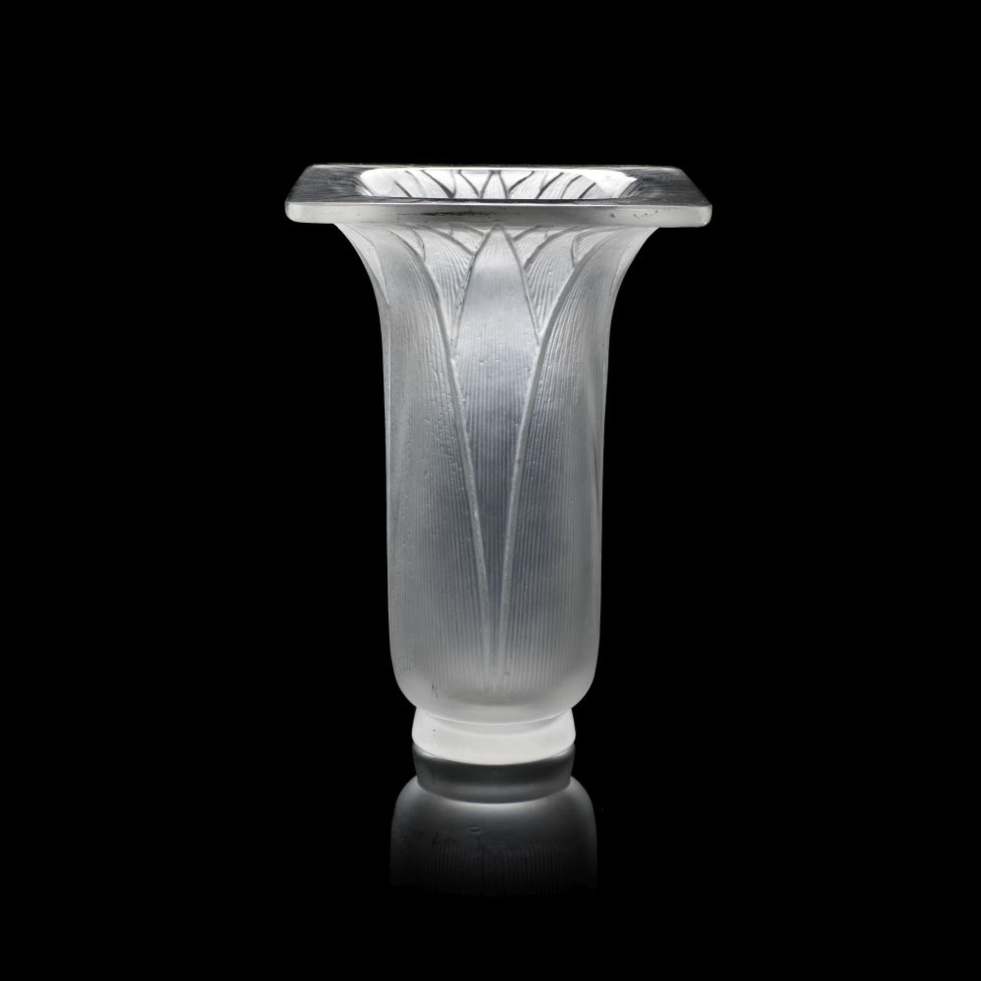 Ren&#233; Lalique 'Lotus' vase, designed 1920