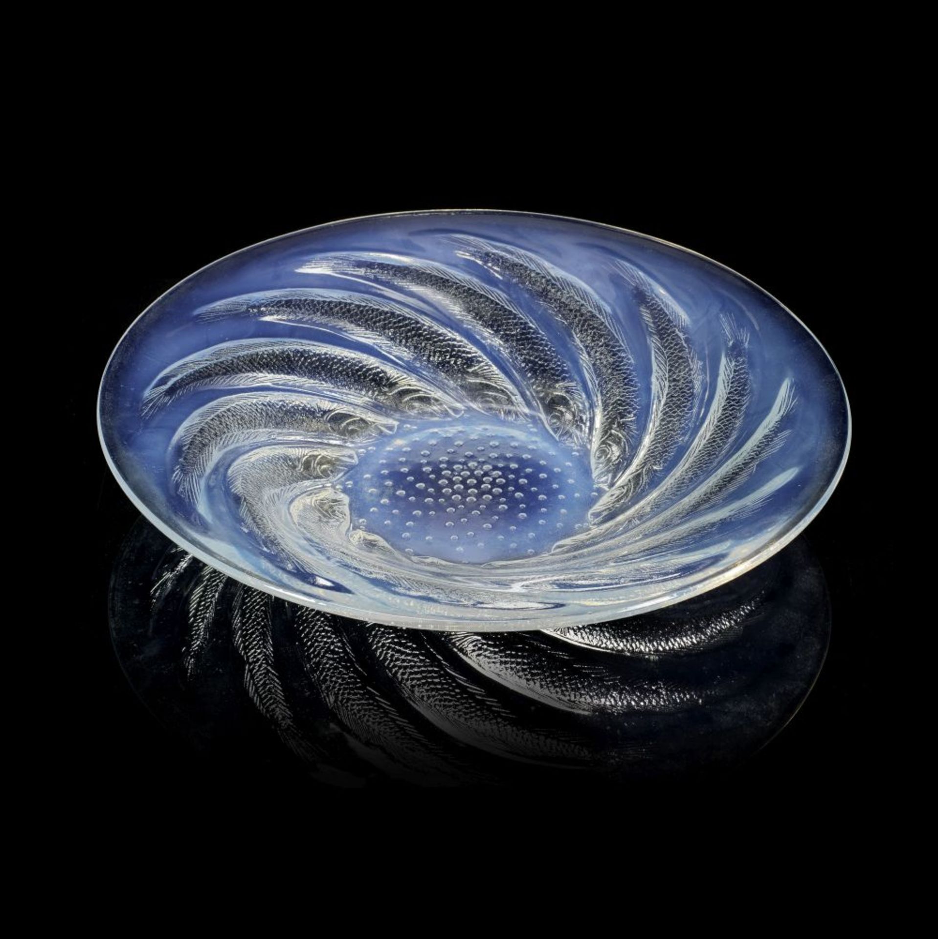 Ren&#233; Lalique 'Poissons' shallow bowl, no.1, designed 1931