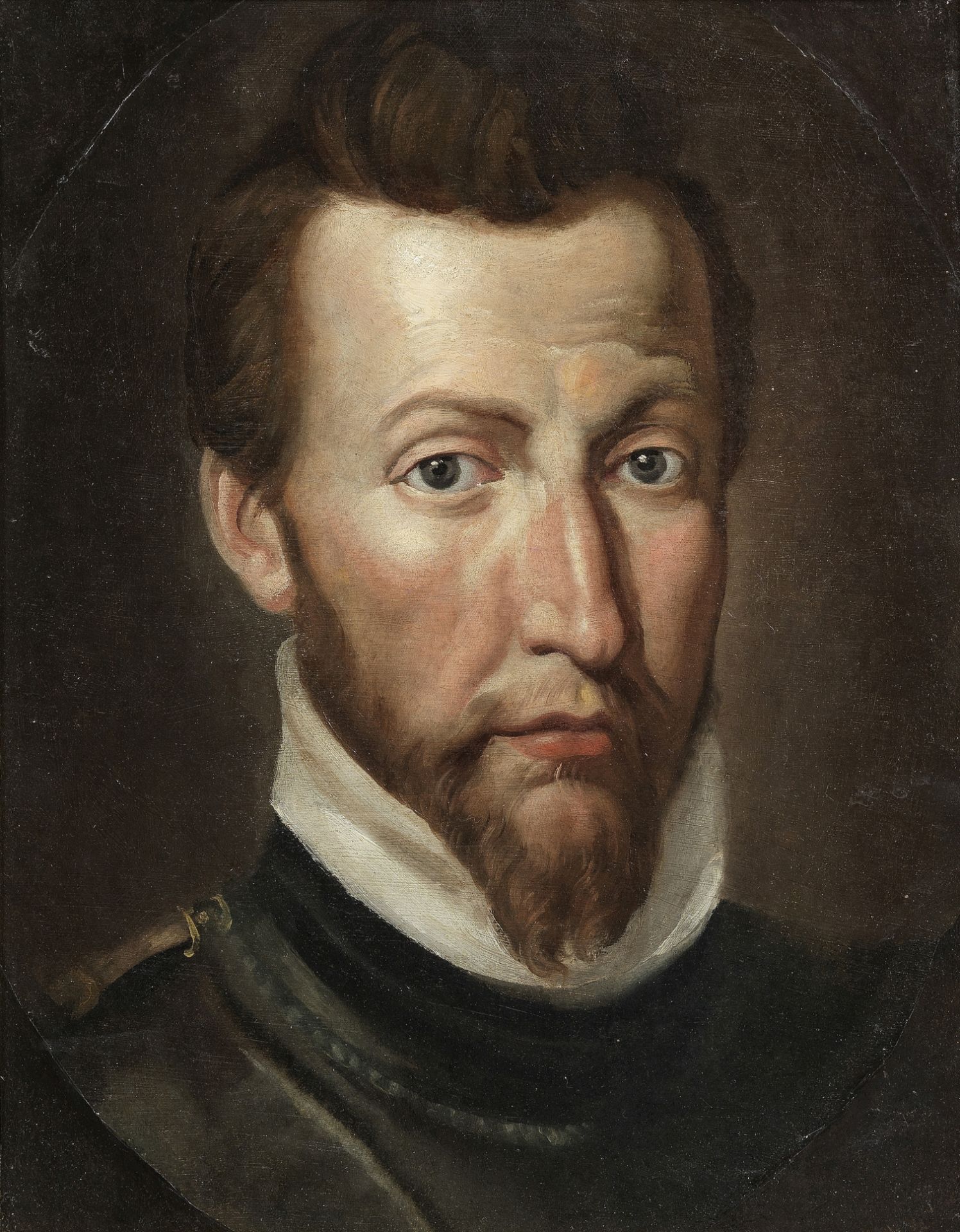 North Italian School, late 16th Century Portrait of a gentleman in armour, bust-length