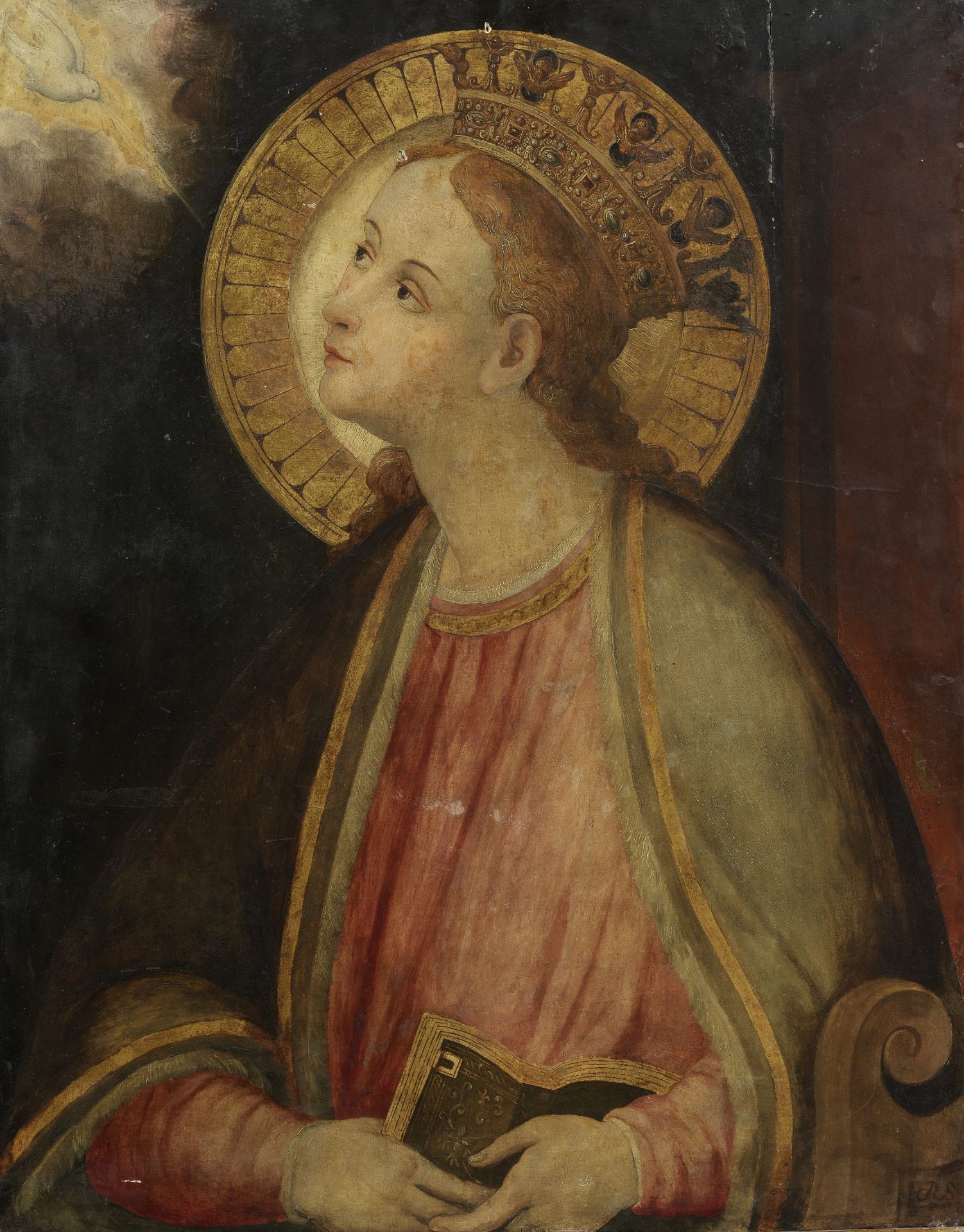 Florentine School, late 16th Century The Virgin Annunciate unframed