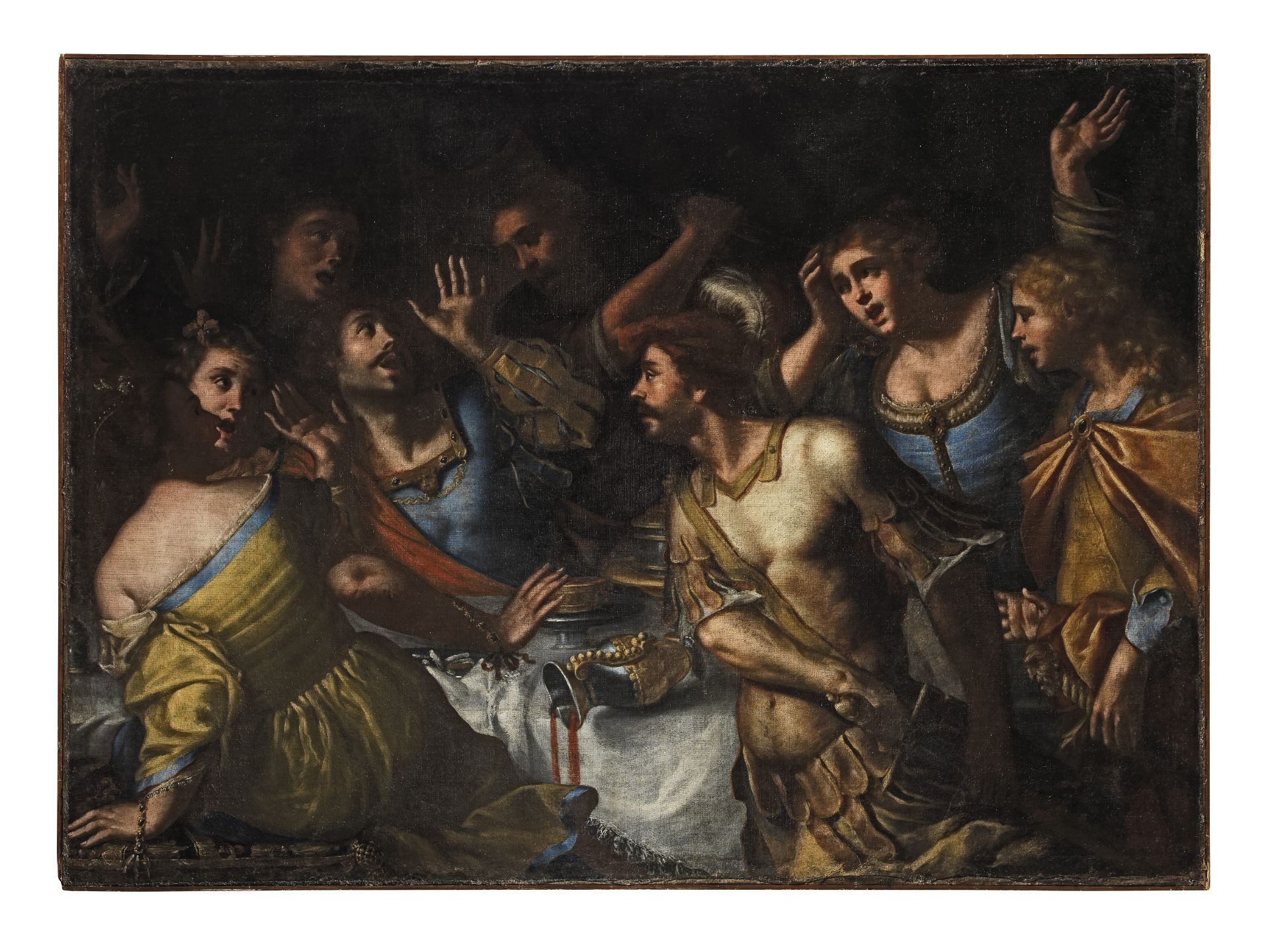 Florentine School, 17th Century The Feast of Absalom unframed