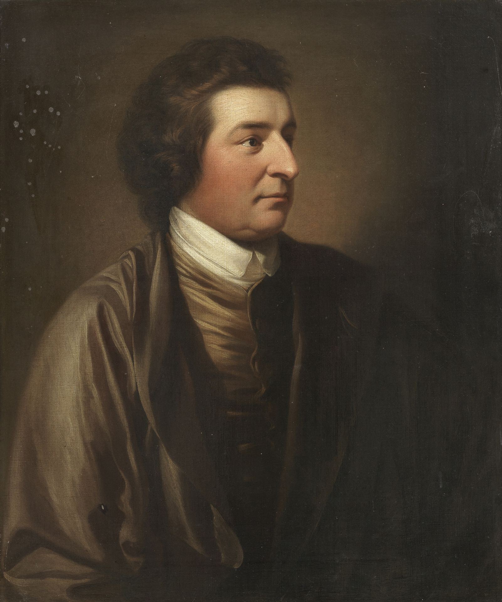 Benjamin West (Pennsylvania 1738-1820 London) Portrait of Joshua Iremonger, half-length, in a bro...