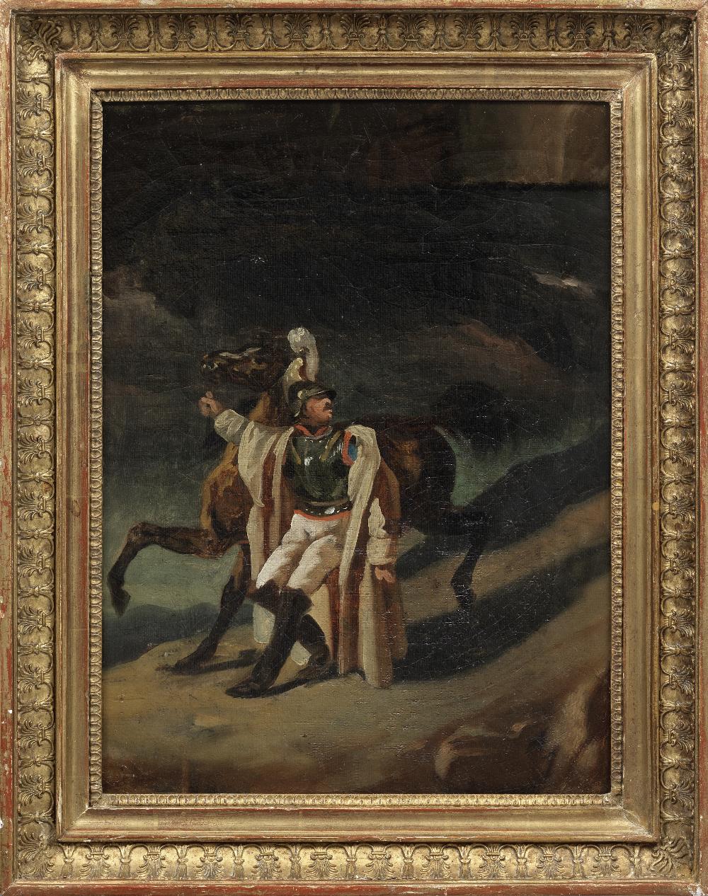 Th&#233;odore G&#233;ricault (Rouen 1791-1824 Paris) A study for The wounded Cuirassier - Image 3 of 3