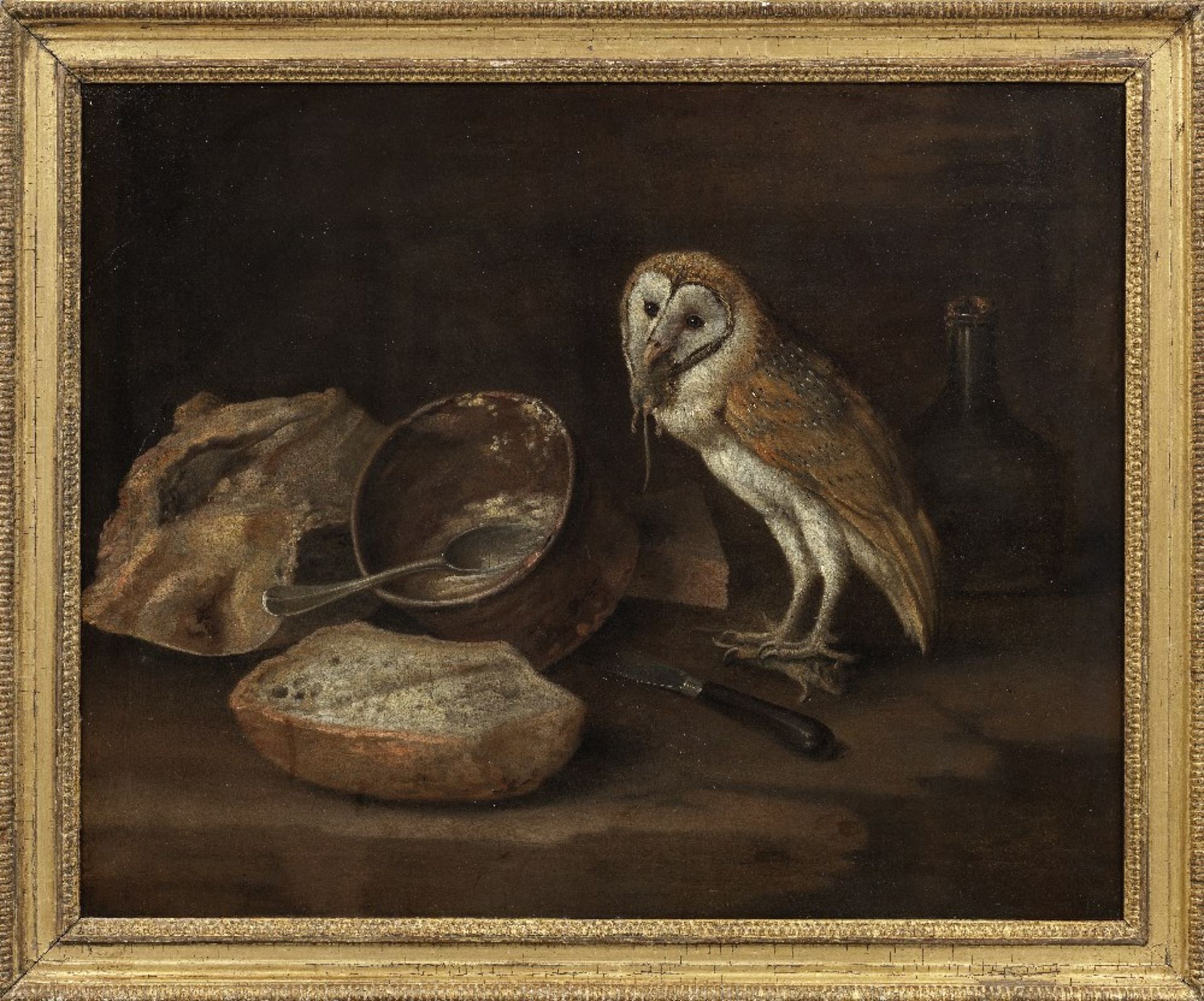 George William Sartorius (London 1759-1828) A kitchen still life with a barn owl - Image 2 of 3