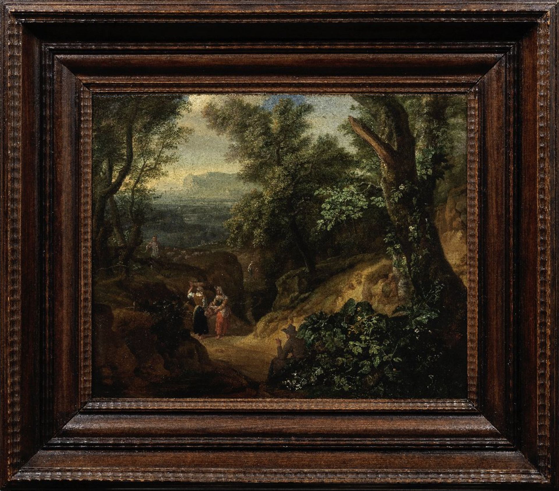Eglon Hendrik van der Neer (Amsterdam 1634-1703 D&#252;sseldorf) An extensive wooded landscape wi... - Image 2 of 3