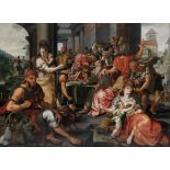 Workshop of Maerten Jacobsz. van Heemskerck (Heemskerck 1498-1574 Haarlem) Preparations for the m...