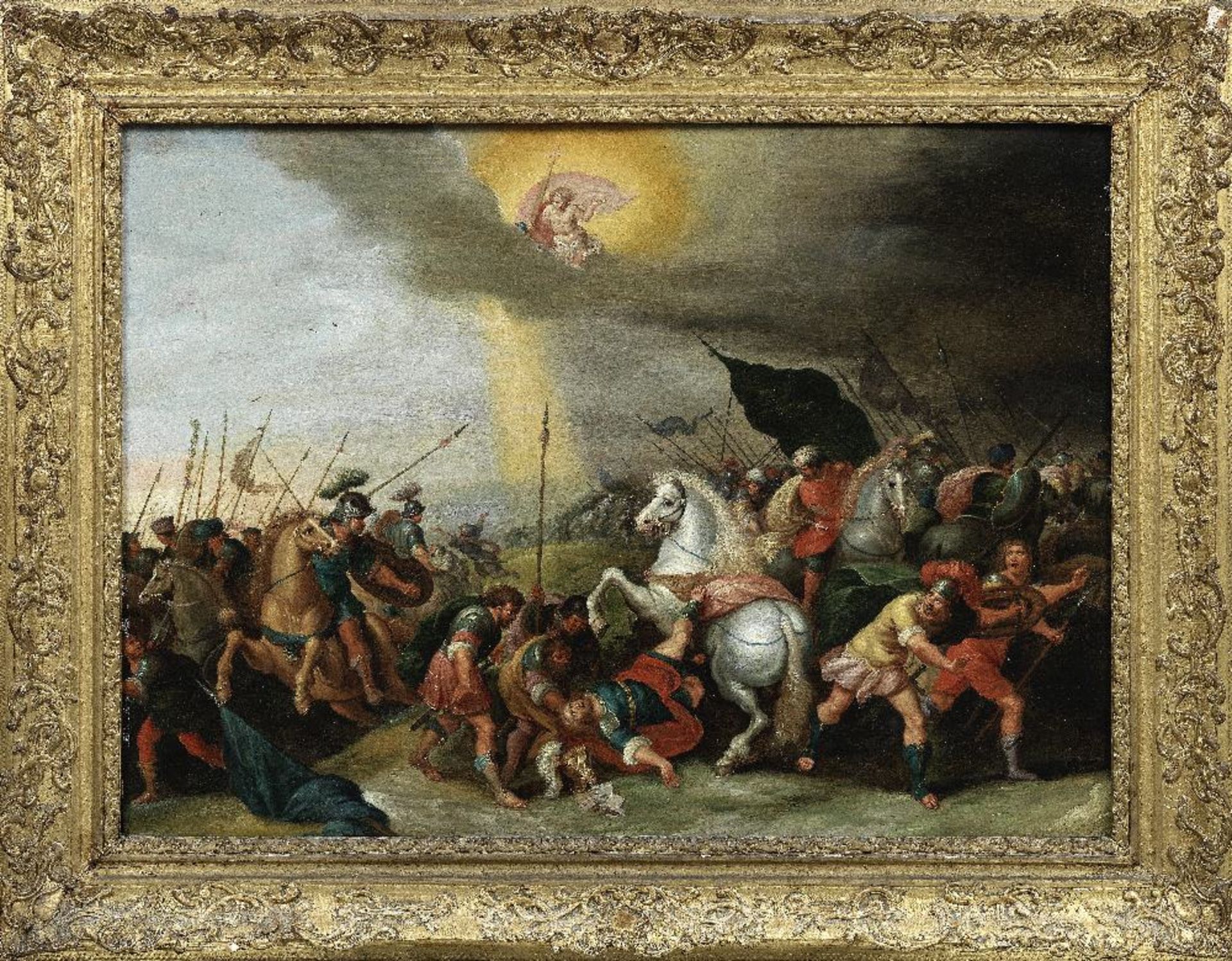 Attributed to Cornelis de Bailleur (Antwerp 1607-1671) The Conversion of Saint Paul - Image 2 of 3