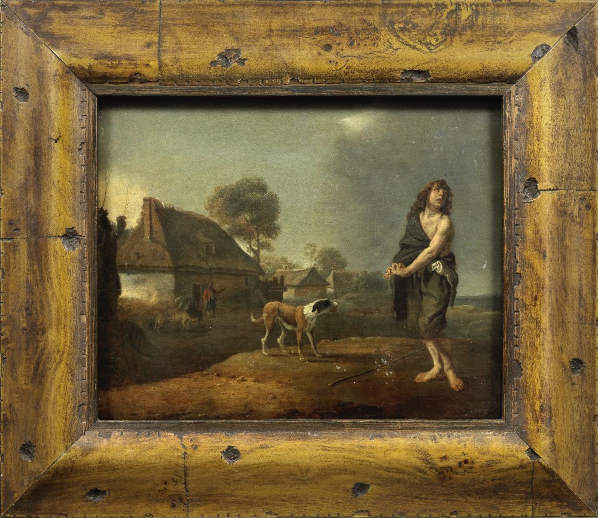 Attributed to Karel Dujardin (Amsterdam circa 1622-1678 Venice) The Prodigal Son - Image 3 of 3