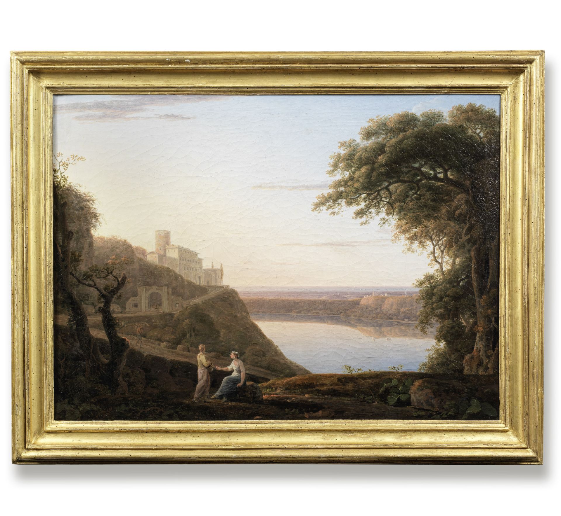 Jacob More (Edinburgh circa 1740-1793 Rome) A view of Lake Nemi, anciently called Speculum Dianae