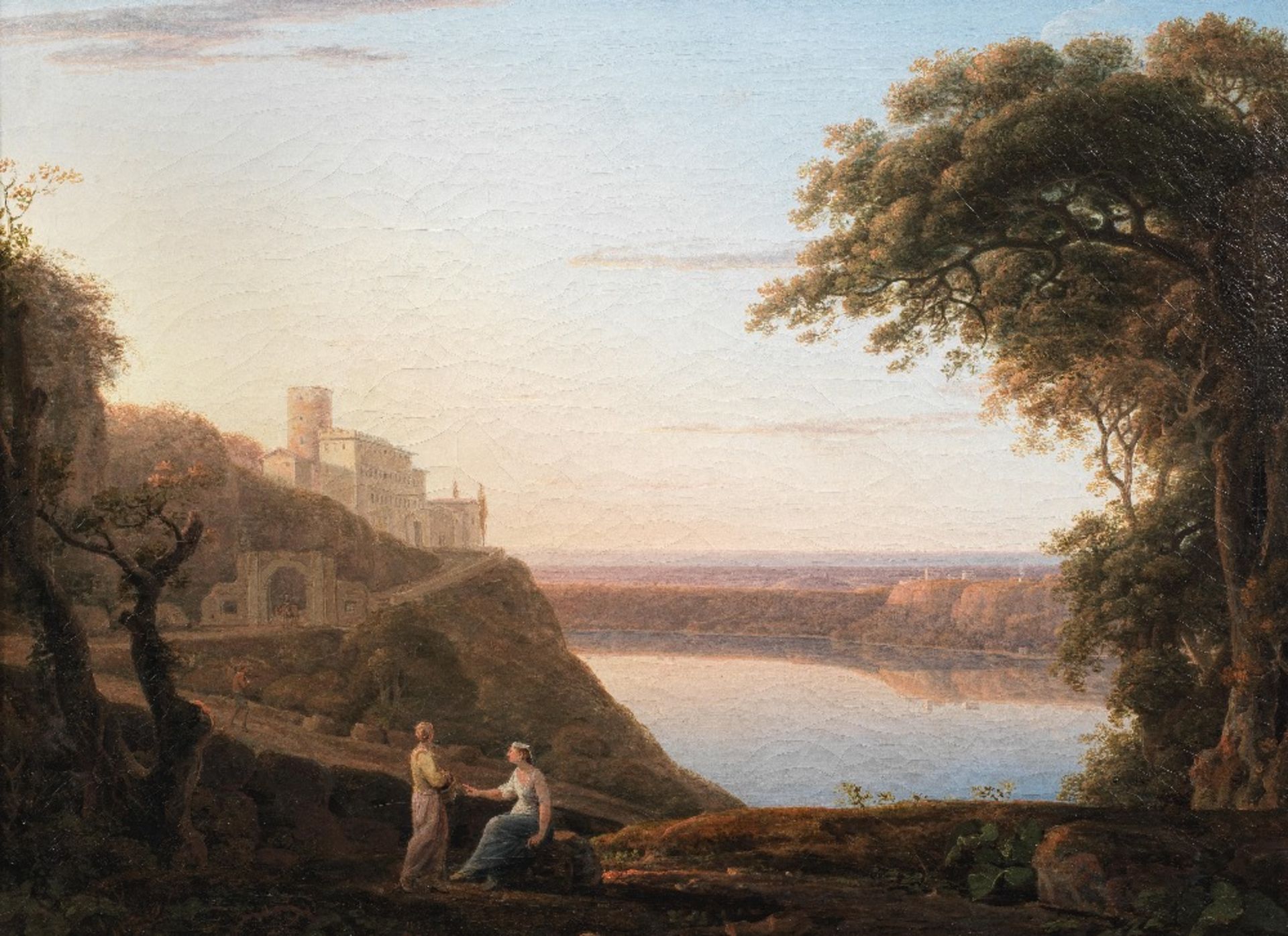 Jacob More (Edinburgh circa 1740-1793 Rome) A view of Lake Nemi, anciently called Speculum Dianae - Bild 2 aus 3