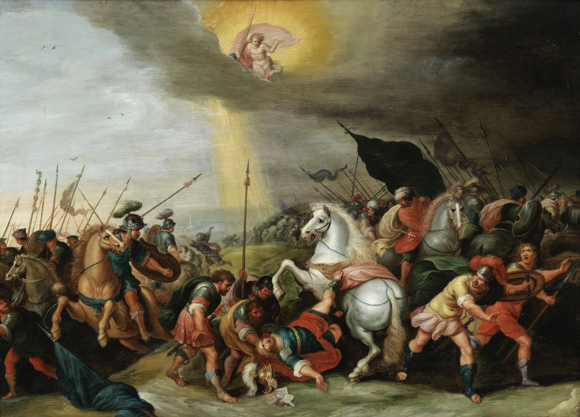 Attributed to Cornelis de Bailleur (Antwerp 1607-1671) The Conversion of Saint Paul