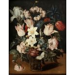 Studio of Osias Beert the Elder (Antwerp circa 1580-1623) Tulips, narcissi, an iris and other flo...