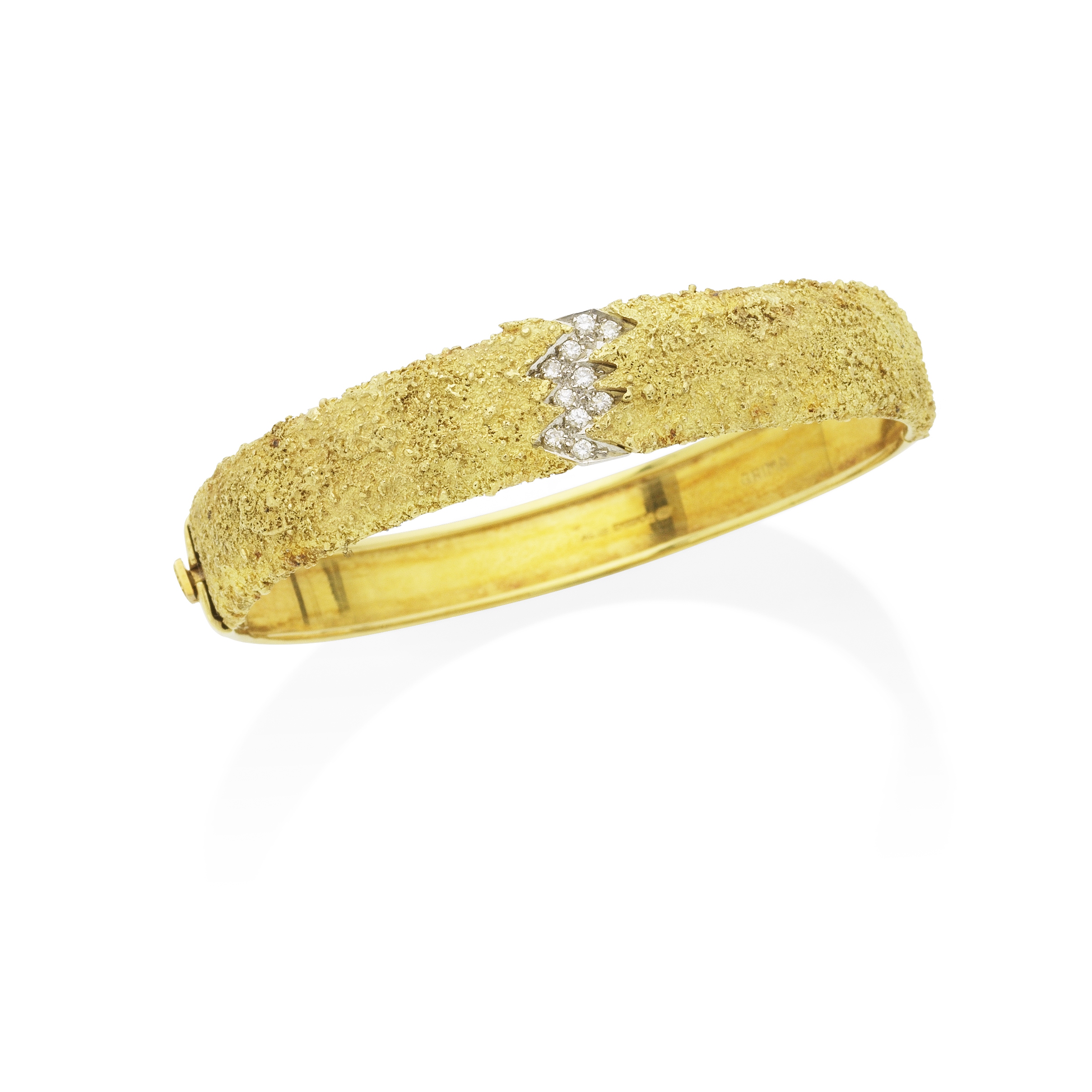 GRIMA: DIAMOND-SET GOLD BANGLE, 1986