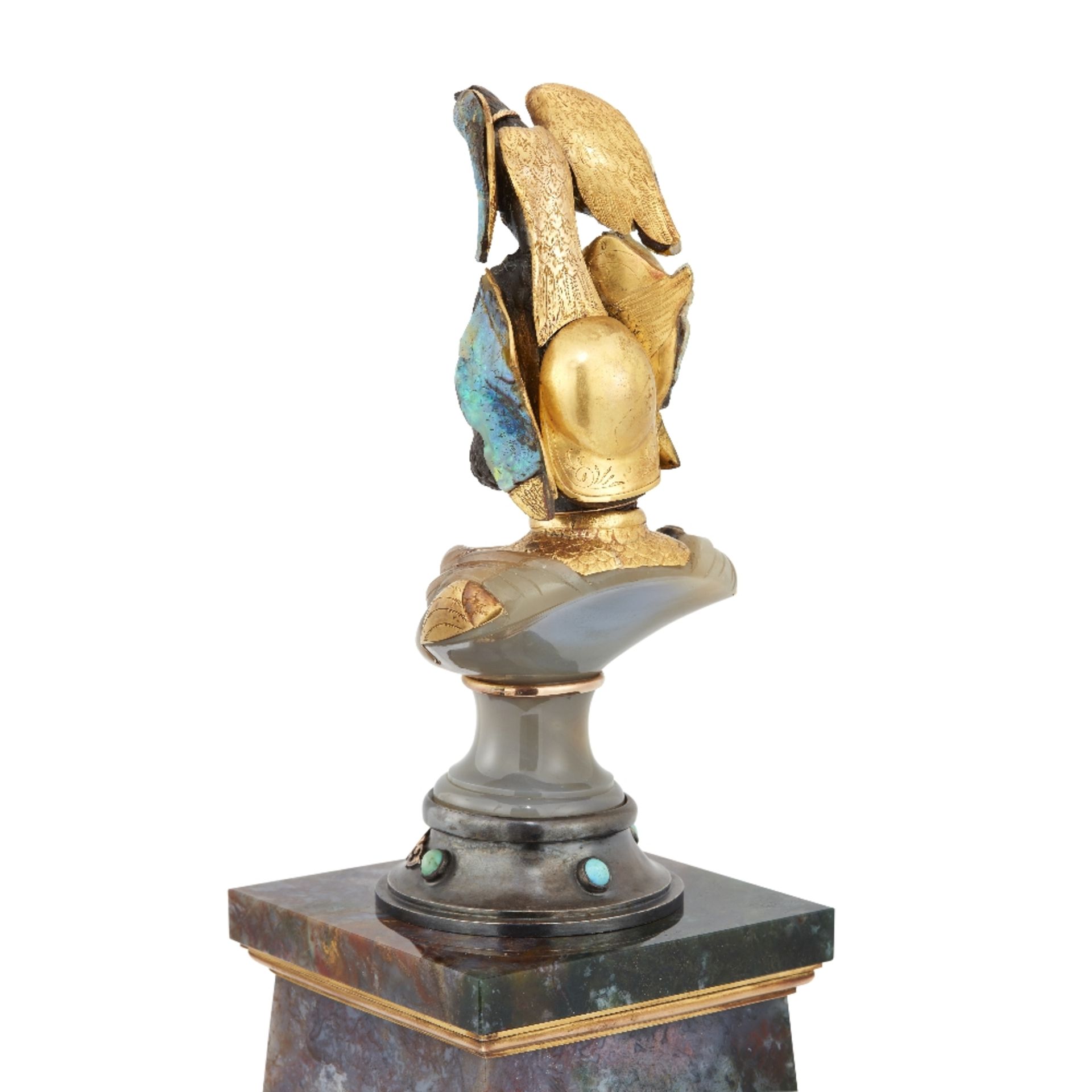 WILHELM SCHMIDT: AN EXCEPTIONAL BOULDER OPAL, GEM-SET AND HARDSTONE BUST, CIRCA 1890 - Bild 20 aus 32