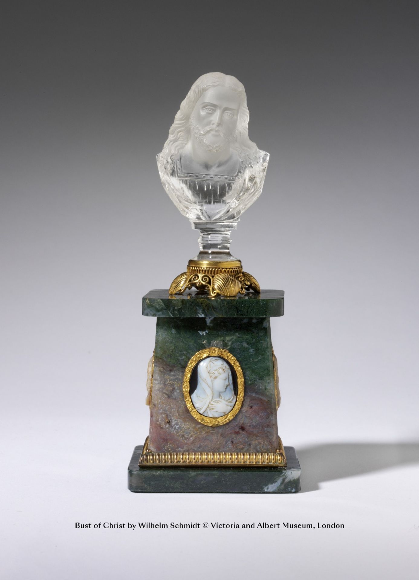 WILHELM SCHMIDT: AN EXCEPTIONAL BOULDER OPAL, GEM-SET AND HARDSTONE BUST, CIRCA 1890 - Image 11 of 32