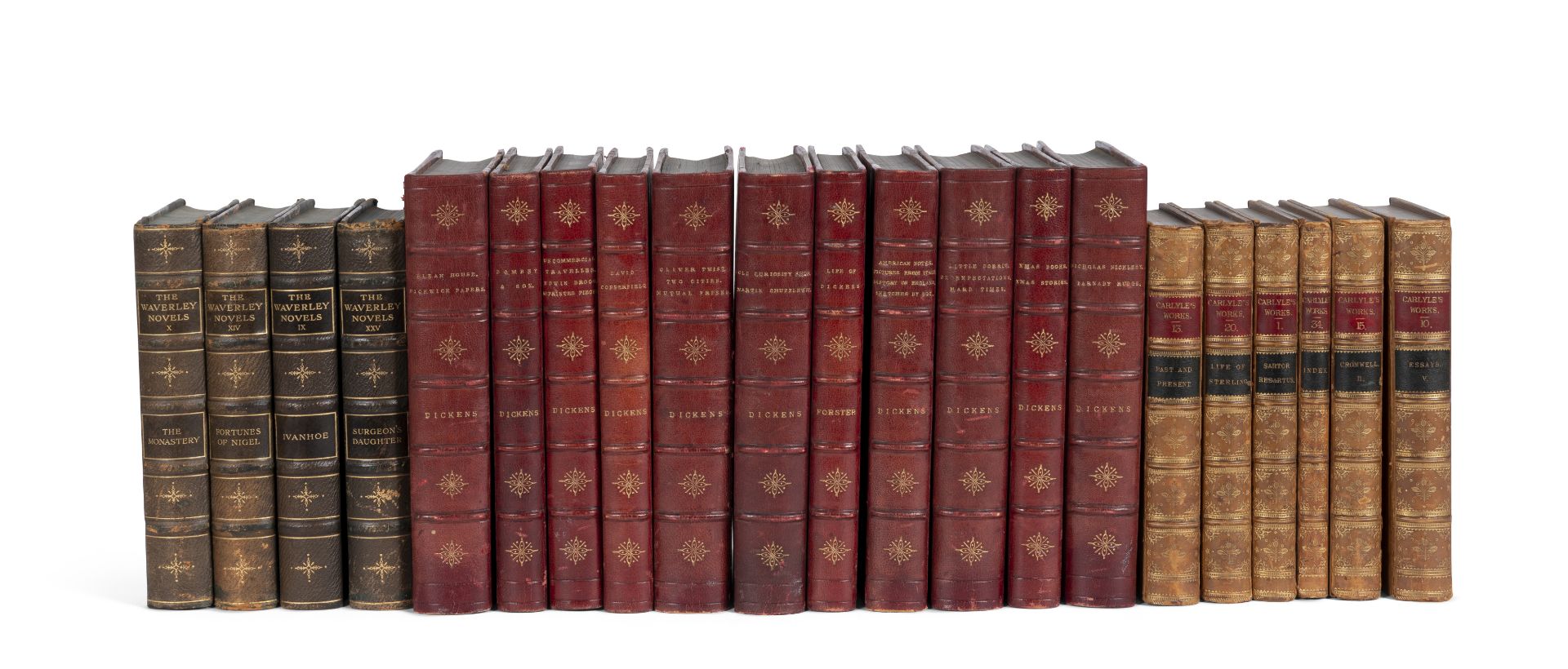 BINDINGS CARLYLE (THOMAS) The Works, 34 vol. (including Index), 8vo; and c.25 others (qty)