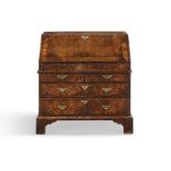 A George II walnut bureau