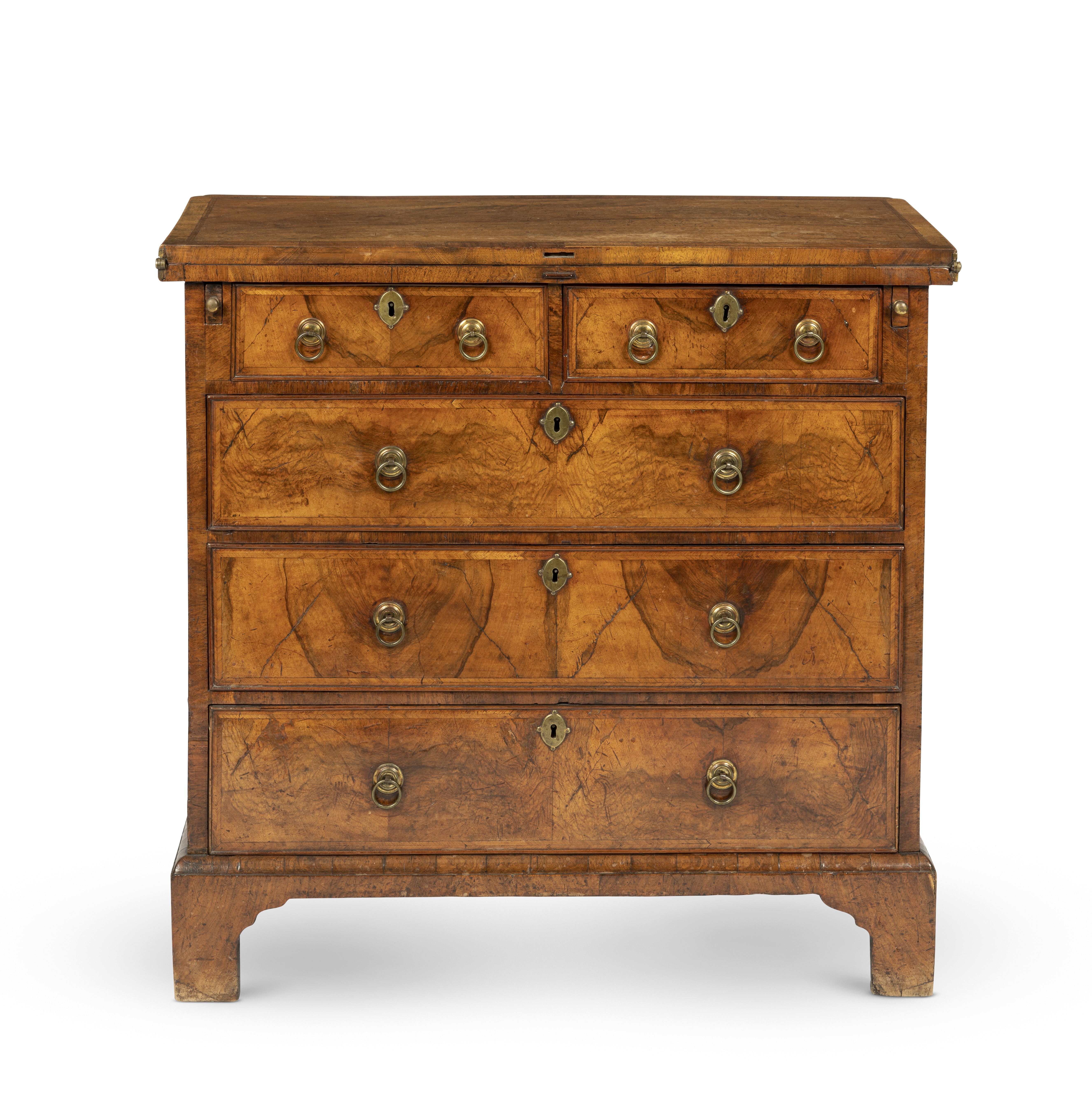 A walnut bachelor's chestGeorge I and later