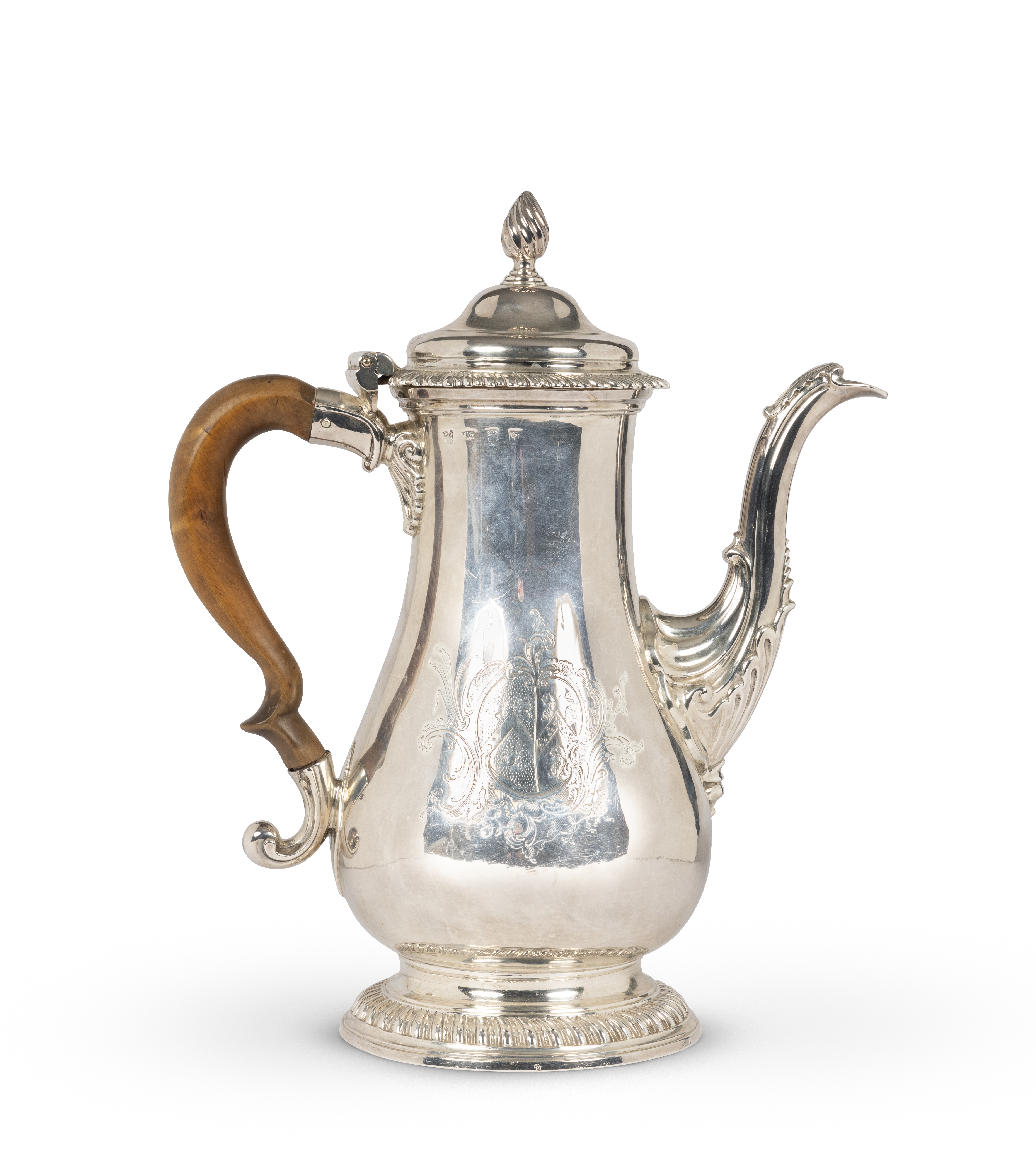 A George III silver coffee pot Mark of Daniel Smith and Robert Sharp, London, 1766