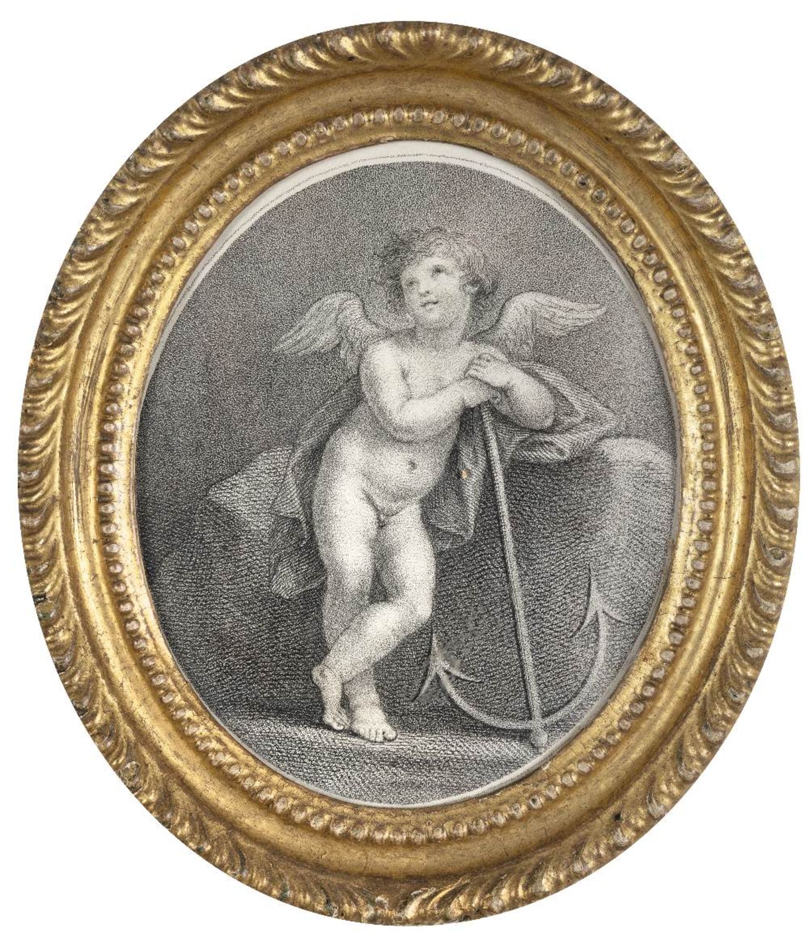 French School (early 19th Century), circa 1800 Cupid with palm fronds, A pair, oil on copper, ova... - Image 26 of 29