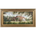 Andrew Lawson-Johnston The Old Rectory, Chilton Foliat (Together with a set of four oval stipple ...