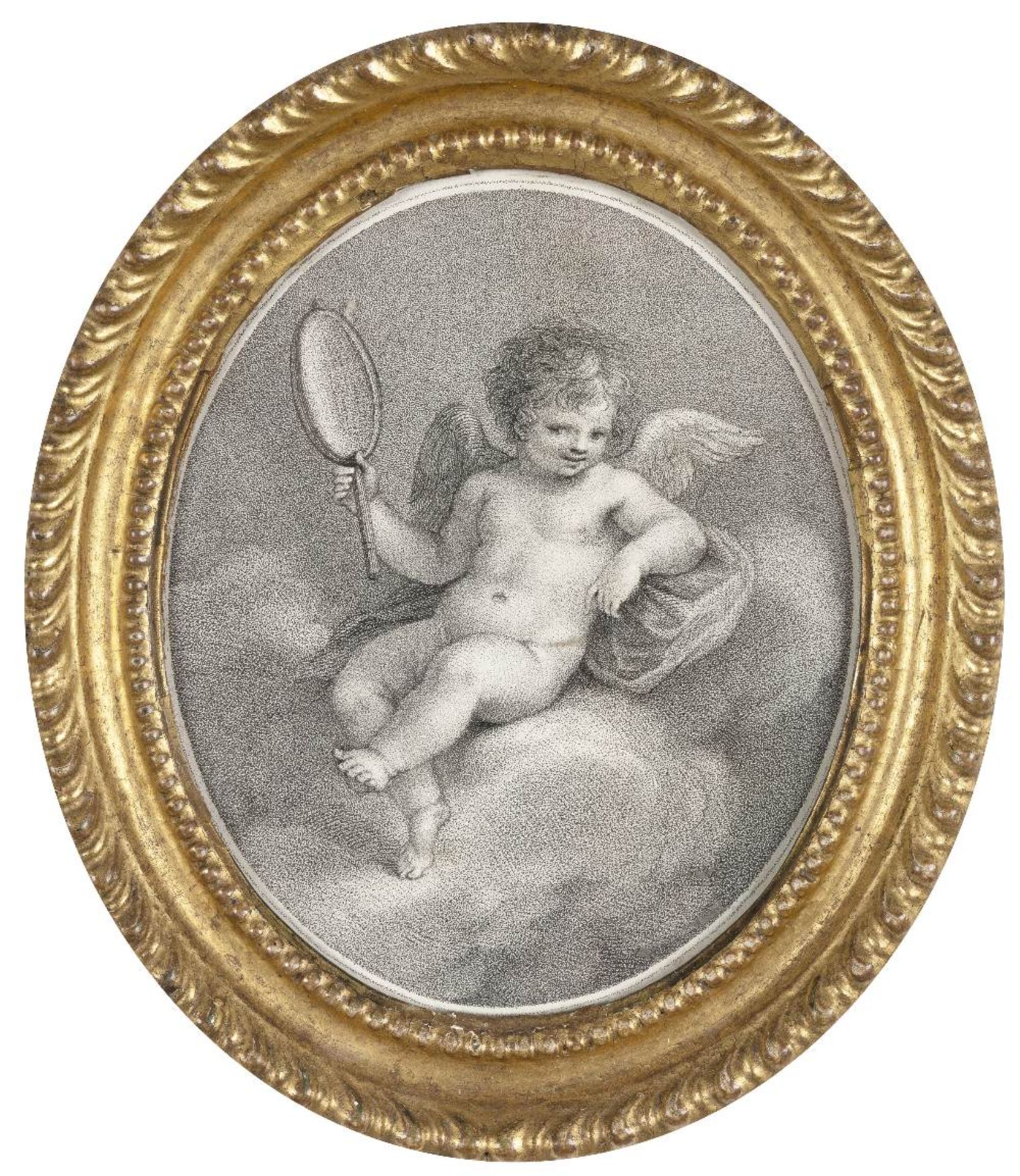 French School (early 19th Century), circa 1800 Cupid with palm fronds, A pair, oil on copper, ova... - Image 25 of 29